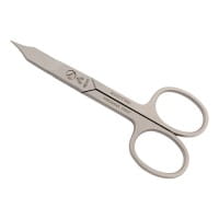 Nagelschere rostfrei mattiert Turmspitze gebogen 10.3 cm