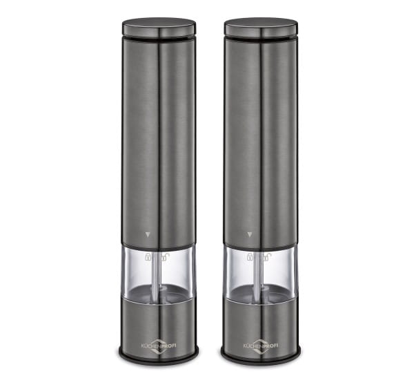 Pfeffermühle und Salzmühle BOSTON elekt. grau met.