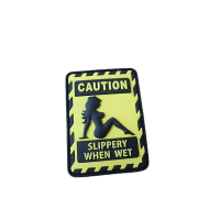 SLIPPERY WHEN WET Patch JTG 3D Rubber Patch