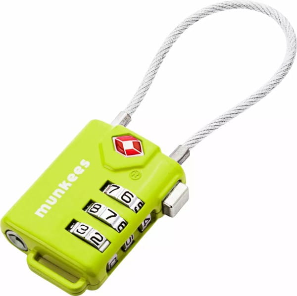 TSA Kabel Zahlenschloss Grün