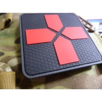 Big RedCross Medic Patch, 100mm, blackmedic / JTG 3D Rubber Patch