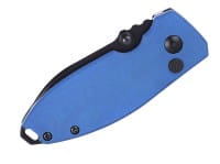 Squid Button Lock Micarta Blue