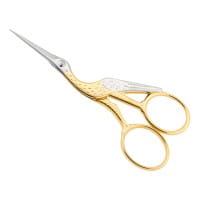 Storchenschere vernickelt vergoldet 11.0 cm