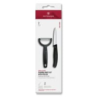 Swiss Classic Gemüsemesser mit Y-Schäler 2tlg schwarz