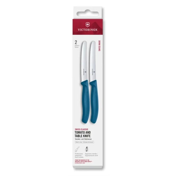 Swiss Classic Tomaten & Tafelmesser Set Blau 2tlg