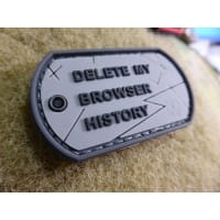 Browser History Dog Tag Patch, fullcolor / JTG 3D Rubber Patch