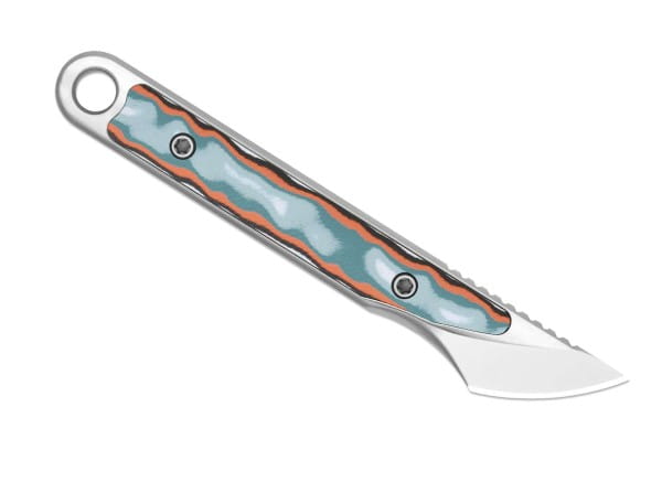 Cannoli AUS-10 Multicolor Vortex Pattern Micarta