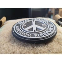Peace Patch, "PEACE THROUGH SUPERIOR FIREPOWER", swat, JTG 3D Rubber Patch