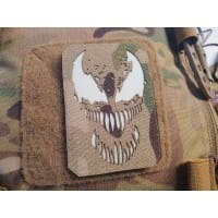 Rancour-Patch, LaserCut Patch, multicam, im Dunkeln nachleuchtendes Logo, mit Klettrückseite