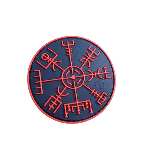 VEGVISIR VIKING COMPASS Patch, blackmedic / 3D Rubber Patch