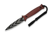 Perfrico 14C28N Burgundy G10 Black & Gray Striped
