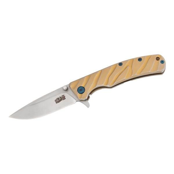 Selektion Einhandmesser, Edelstahl, gelb