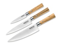 Damast Olive Messerset