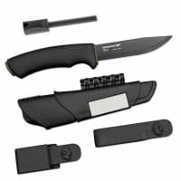 Bushcraft Survival Black mit Feuerstarter Diamantschärfer
