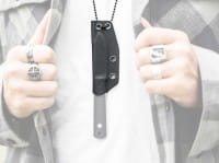 Kydexscheide Schwarz BFF Packlite