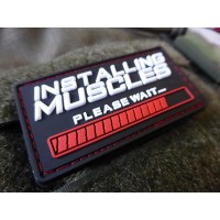 JTG INSTALLING MUSCLES Patch fullcolor JTG 3D Rubber Patch