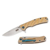 Selektion Einhandmesser, Edelstahl, gelb