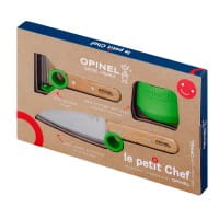 Le Petit Chef Kinder Küchenmesser-Set, 3-teilig, grün