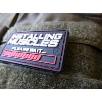 JTG INSTALLING MUSCLES Patch fullcolor JTG 3D Rubber Patch
