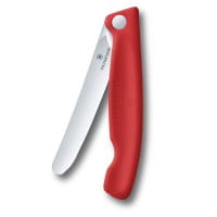 Swiss Classic, Picknick Messer 11cm gerade rot