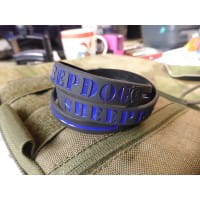 SHEEPDOG Thin Blue Line Silikon Armband / JTG silicon bracelet