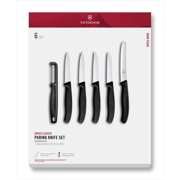 Swiss Classic Gemüsemesser Set 6tlg schwarz G