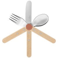 LE PETIT GOURMET Kinder-Besteck-Set Koralle