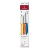 Swiss Classic Gemüsem. Set 3tlg, gerade/Wellen,gelb/orange/blau