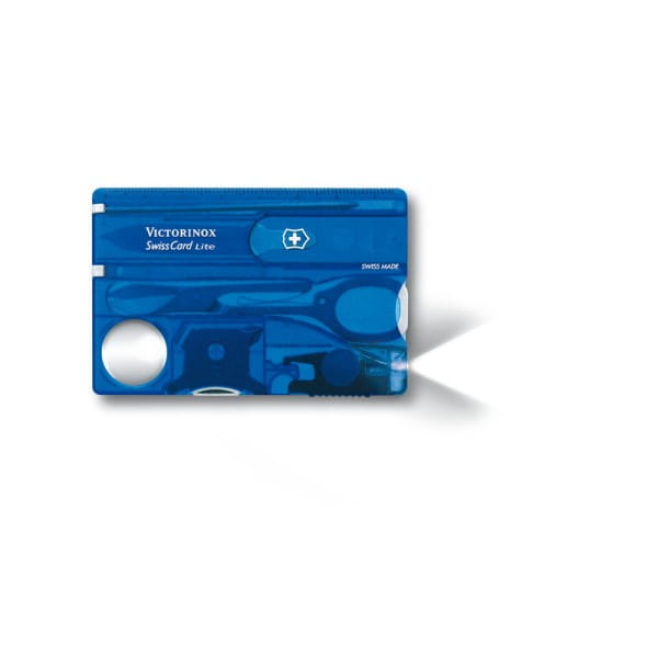 Swiss Card Lite blau transparent