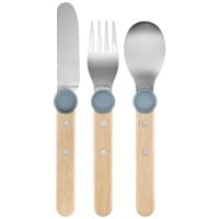 LE PETIT GOURMET Kinder-Besteck-Set Regenblau
