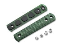BFF Packlite Griffschalen Leinen Micarta Bottle Grün Rope