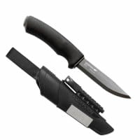 Bushcraft Survival Black mit Feuerstarter Diamantschärfer