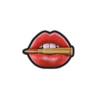 Lips with cartridge Patch, red, 3d Rubber Patch, M-Tac