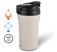 Isoliertrinkbecher DOPPIO 400 ml beige