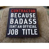 CONTRACTOR Patch fullcolor JTG 3D Rubber Patch