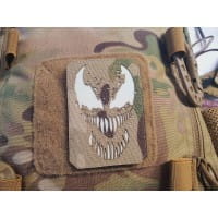 Rancour-Patch, LaserCut Patch, multicam, im Dunkeln nachleuchtendes Logo, mit Klettrückseite