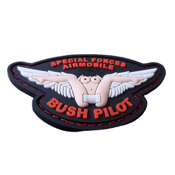 Bush Pilot Wing Patch fullcolor JTG 3D Rubber Patch