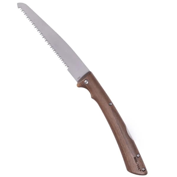 Klappsäge mit Holzgriff und Tasche