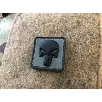 Punisher Patch, steingrau-oliv schwarz, 3D Rubber patch
