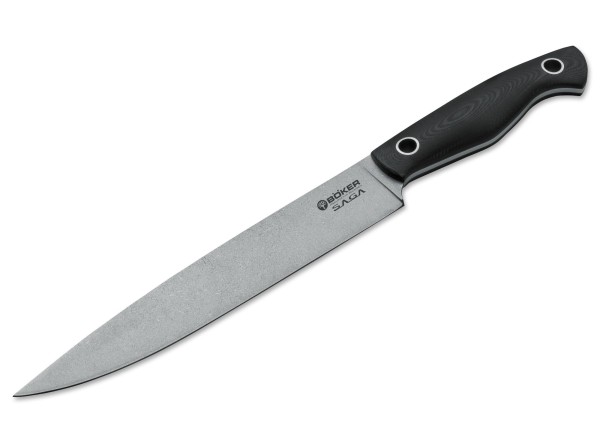Saga Schinkenmesser G10 Stonewash