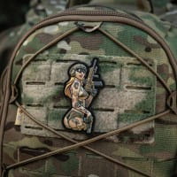 Tactical Pinup Girl Tatoo Panther Patch, fullcolor, 3d Rubber Patch, M-Tac