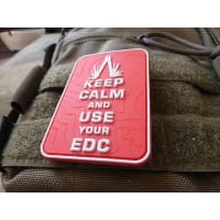 Keep Calm and use your EDC Patch, fullcolor / 3D Rubber Patch