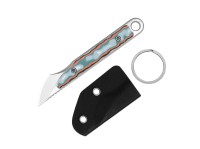 Cannoli AUS-10 Multicolor Vortex Pattern Micarta