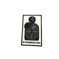 Business Card Patch, fullcolor / 3D Rubber Patch