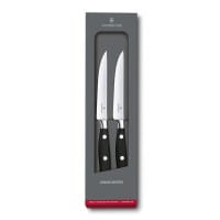 Grand Maître Steakmesser Set 12 cm schwarz mit Wellenschliff