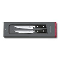 Grand Maître Steakmesser Set 12 cm schwarz mit Wellenschliff
