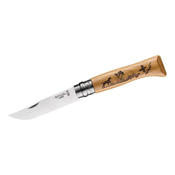 Taschenmesser No 08 ANIMALIA, Hund, Eiche, rostfrei