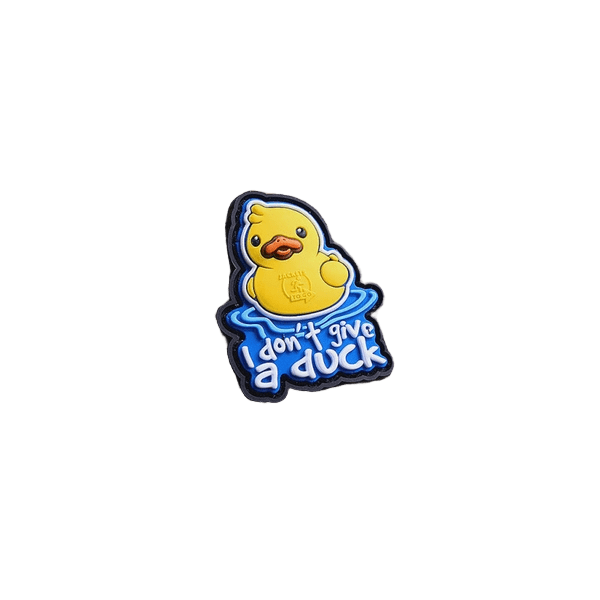 JTG I DON´T GIVE A DUCK micro Patch, fullcolor, JTG 3D Rubber Patch