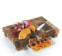 Hackblock Akazie Stirnholz 45 x 30 x 8,5 cm