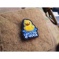 JTG I DON´T GIVE A DUCK micro Patch, fullcolor, JTG 3D Rubber Patch
